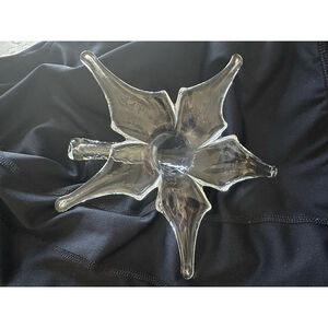 Vintage Hamon Glass Co Bud Vase Clear Handblown USA